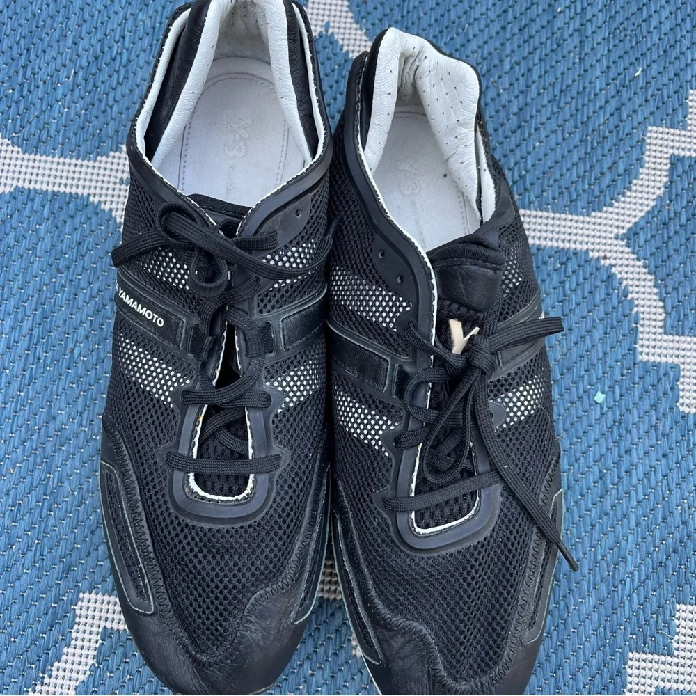 y3 yohji yamamoto Mens ADIDAS sneaker black Size 10.5 mesh 779001